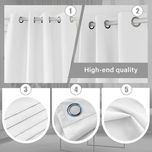 Custom 100% Blackout Curtains for Bedroom/Living Room - Fredesigner