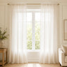 Sheer Curtains for Living Room Damme - #D02-D1099-87 Rice White browser generated product photo