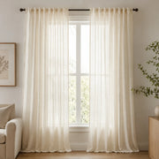 Sheer Cafe Curtains for White Kitchen - Damme37 - 