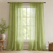 Sheer Cafe Curtains for White Kitchen - Damme37 - 