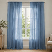Sheer Cafe Curtains for White Kitchen - Damme37 - 