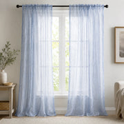 Sheer Cafe Curtains for White Kitchen - Damme37 - 