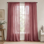 Sheer Cafe Curtains for White Kitchen - Damme37 - 