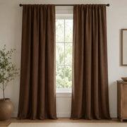 Print Drapery Panels Custom Printed Amaran - Brown browser generated product photo