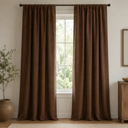 Print Curtains for Living Room Curtains with Prints Tiana - Brown browser generated product photo
