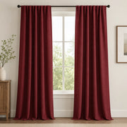 Print Drapery Panels Custom Printed Amaran - Burgundy red browser generated product photo