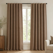 Print Drapery Panels Custom Printed Amaran - Light chocolate browser generated product photo