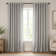 Print Drapery Panels Printed Curtains for Bedroom Cristata - Light grey browser generated product photo