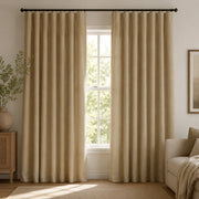 Flower Bedroom Curtains with Flowers Peony - Light khaki browser generated product photo