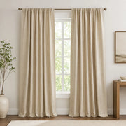 Striped drapery panels striped curtains Willow - Beige browser generated product photo