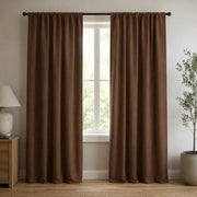 Striped drapery panels striped curtains Willow - Brown browser generated product photo
