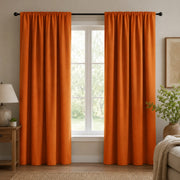 Striped drapery panels striped curtains Willow - Orange browser generated product photo