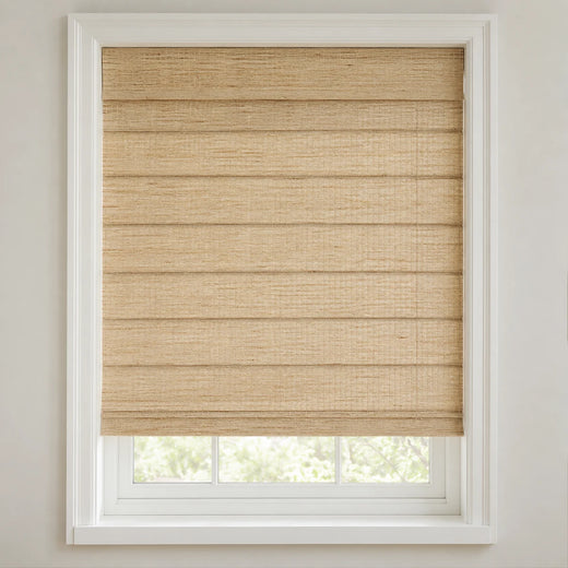 Wood Roman Shade - 2025-V46 - DMC02-01 browser generated product photo