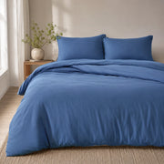 Linen Extra Soft Bedding Set - Blue browser generated product photo