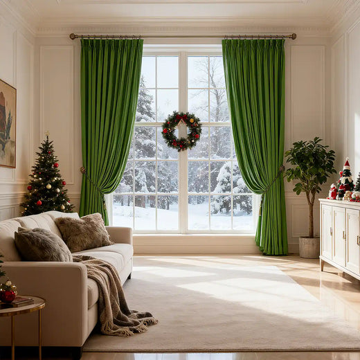 Christmas Velvet Curtains for Living Room Bolonia - Fredesigner