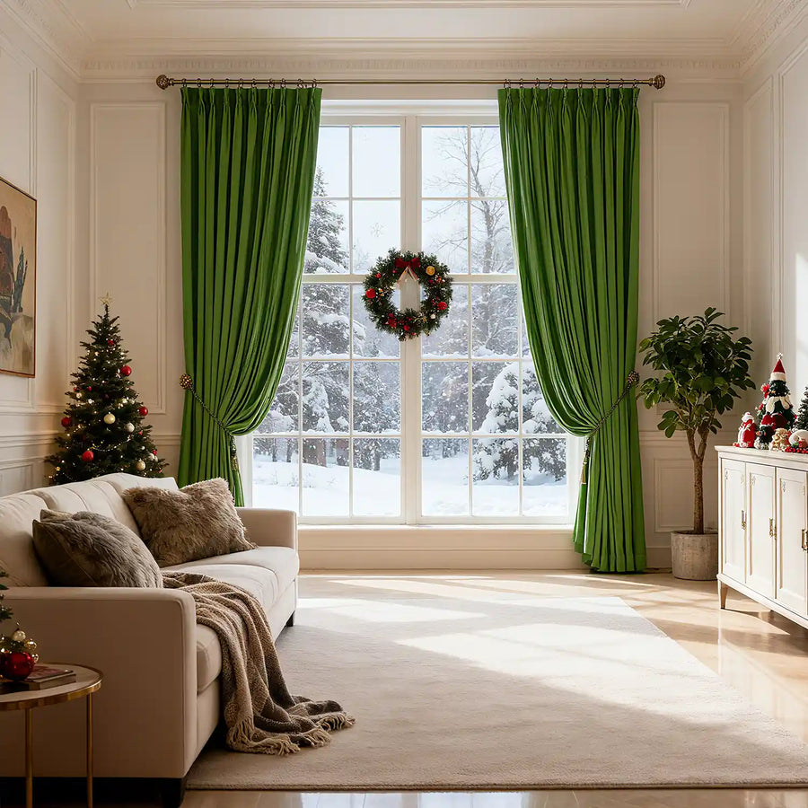 Christmas Velvet Curtains for Living Room Bolonia - Fredesigner