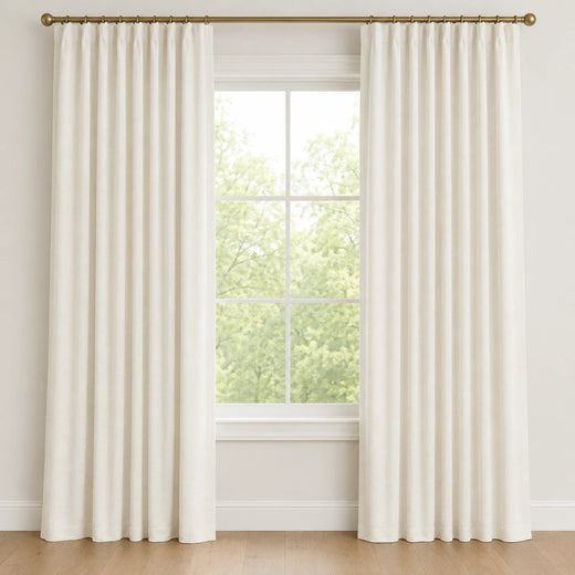 Halloween Pleated Curtains Drapery Sedge - #7084-0 Paper White browser generated product photo