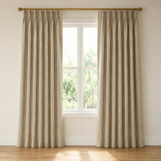 Halloween Pleated Curtains Drapery Sedge - #7084-1 Flax browser generated product photo