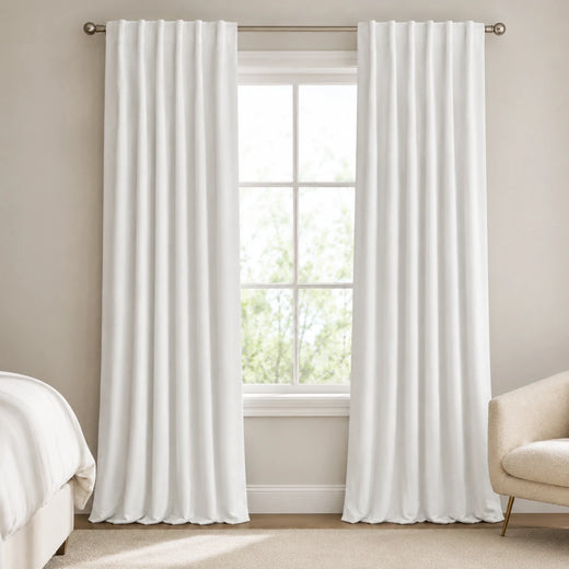 Halloween Window Curtains Bolonia - #HV2028-28 White browser generated product photo