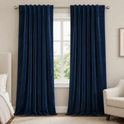 Velvet Kitchen Window Cafe Curtains  Bolonia - 