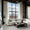 Loft Curtain Extra Long Pleated Curtains Sedona - Fredesigner