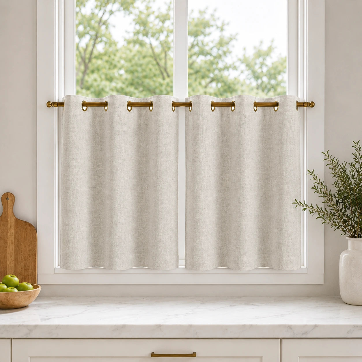 Lengths Window Curtain Sedge - #7084-11 Silver Birch browser generated product photo