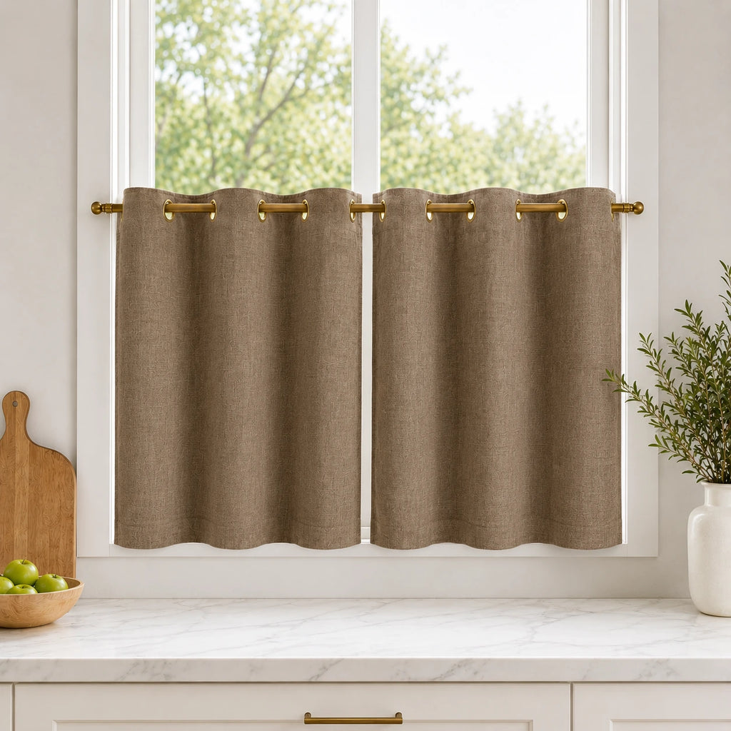 Lengths Window Curtain Sedge - #7084-14 Walnut browser generated product photo