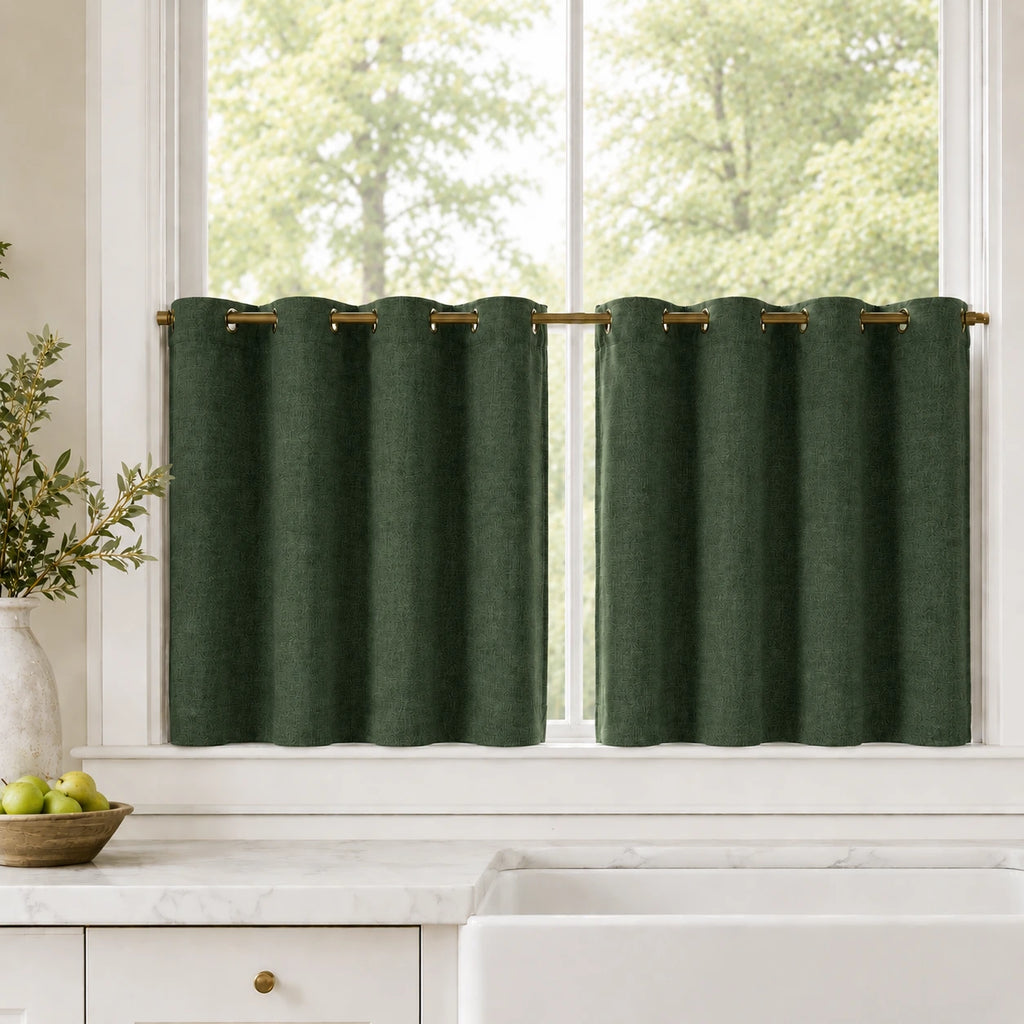 Lengths Window Curtain Sedge - #7084-25 Hunter Green browser generated product photo
