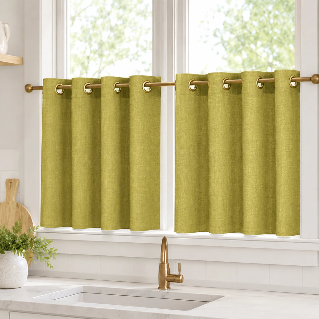 Lengths Window Curtain Sedge - #7084-43 Mustard Yellow browser generated product photo