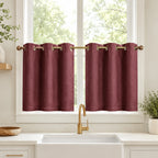 Lengths Window Curtain Sedge - #7084-55 Burgundy browser generated product photo