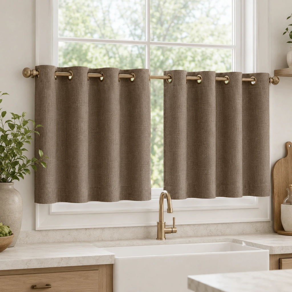 Lengths Window Curtain Sedge - #7084-59 Brown browser generated product photo