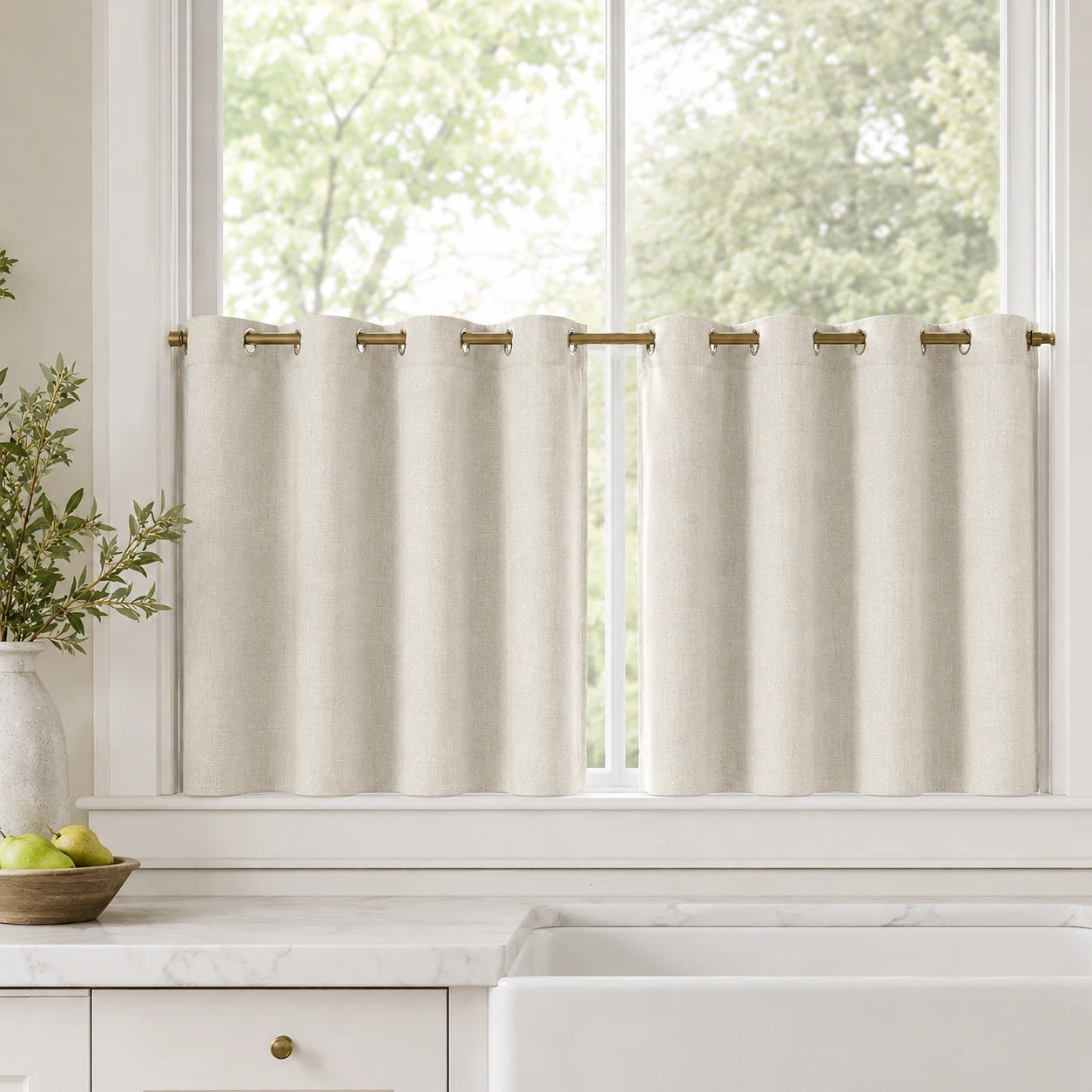 Lengths Window Curtain Sedge - #7084-9 Seedpearl browser generated product photo
