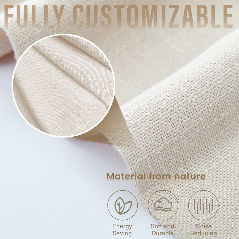 Linen Drapery Pinch Pleat with Unlined Moab