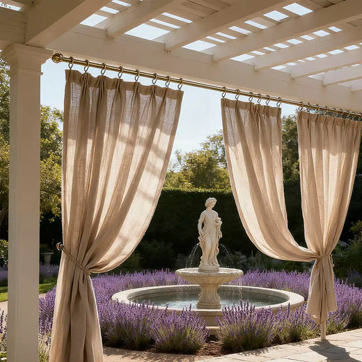Outdoor Curtain Pleated Curtains Drapry Sedge - Fredesigner