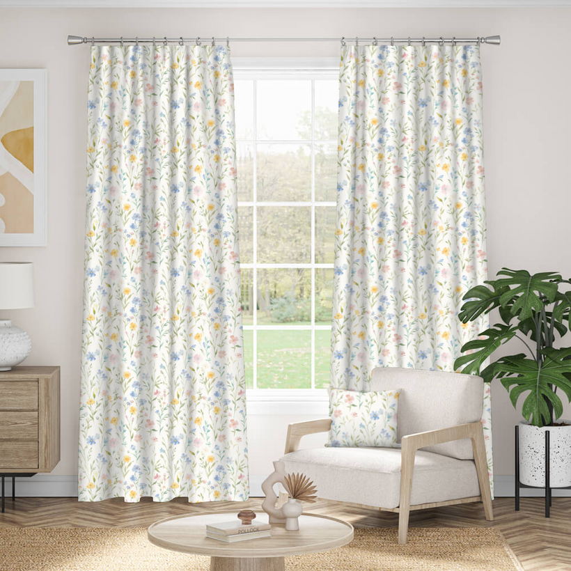 linen patterned curtains
