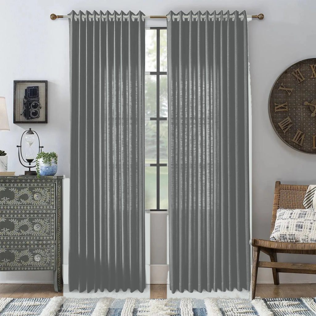 Luxury Curtains for Living Room Moab - #2029-25 Cloud Grey browser generated product photo