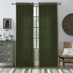 Luxury Curtains for Living Room Moab - #2029-28 Army Green browser generated product photo