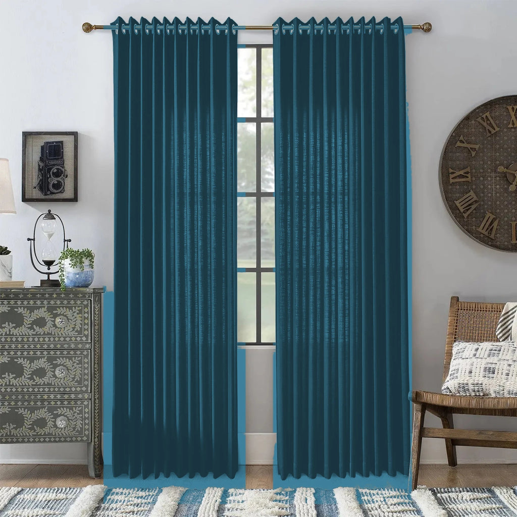 Luxury Curtains for Living Room Moab - #2029-29 Lake Blue browser generated product photo