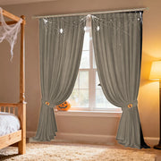 Halloween Drapes for bedroom Moab - Beige H812-3