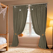 Halloween Drapes for bedroom Moab - Khaki H812-5