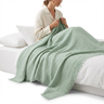 100% Cotton Breathable Muslin Throw for Bed - cotton home textile by Fredesigner