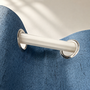 Natural Faux Linen 100% Blackout Grommet Curtains - Deep Teal Blue - view 6