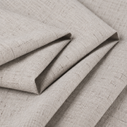 Natural Faux Linen 100% Blackout Grommet Curtains - Natural Flax - view 8