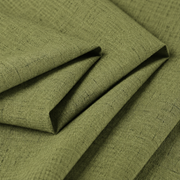 Natural Faux Linen 100% Blackout Grommet Curtains - Olive Green - view 8