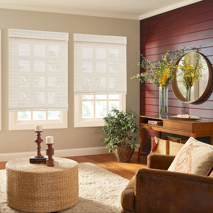 Custom 100% Bamboo Roman Shade Blind for Windows or Doors【2025-PS418-01/02/23】