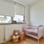 Custom 25%Red Ramie 25% Bamboo 50% Paper Roman Shade Blind for Windows or Doors【2025-DMC01/02/03-01/】
