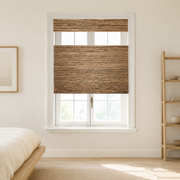 Custom Hazel Chestnut Top Down Bottom Up Bamboo Shades - Chestnut H11-2