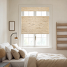 Custom Hazel Warm Beige Top Down Bottom Up Bamboo Shades - Warm Beige H11-3