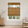 Custom Ivy Amber Top Down Bottom Up Bamboo Shades - Amber DXP-03