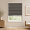 Custom Natural Black Gray Woven Bamboo Shades - Black Gray NU-04